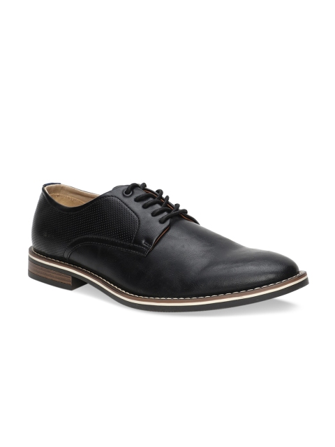 

Bata Men Black Solid Derbys