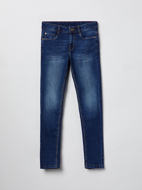 

max Girls Blue Regular Fit Mid-Rise Clean Look Jeans