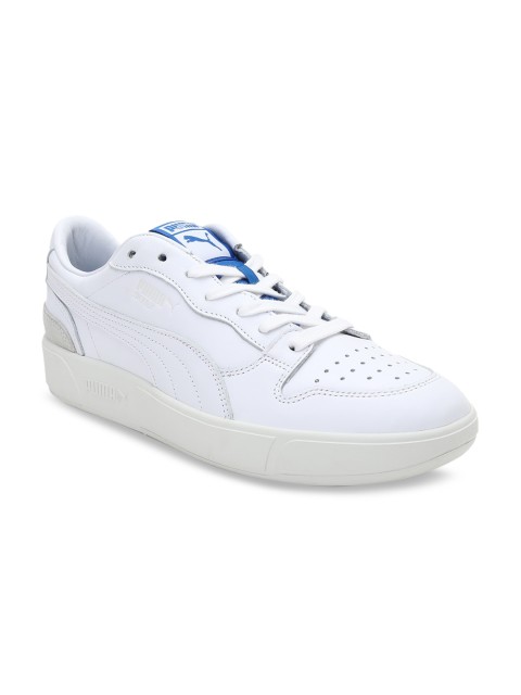 

Puma Unisex White Leather Training or Gym Shoes