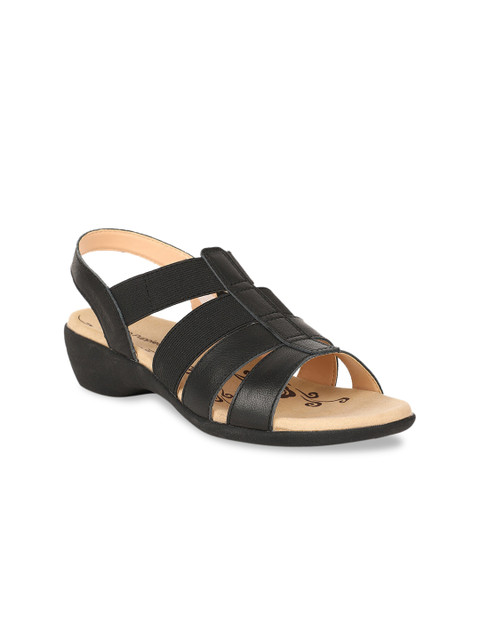 

Hush Puppies Women Black Solid Sandals
