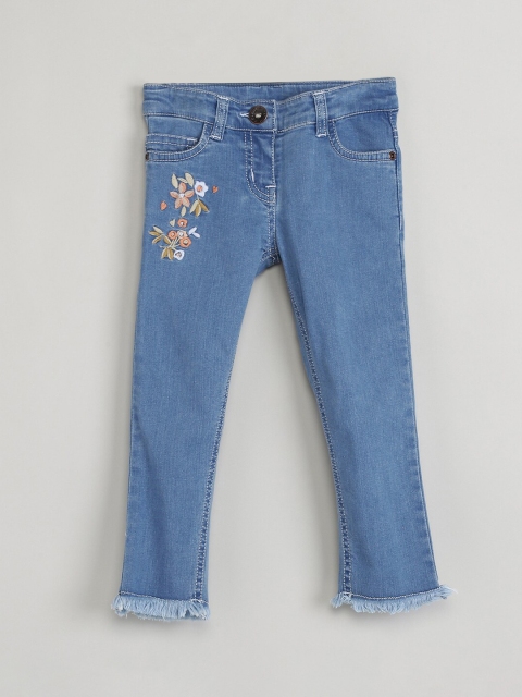 

max Girls Blue Slim Fit Mid-Rise Clean Look Stretchable Jeans