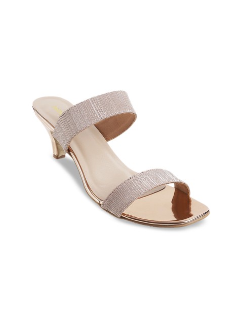 

Mochi Women Gold-Toned Solid Heels