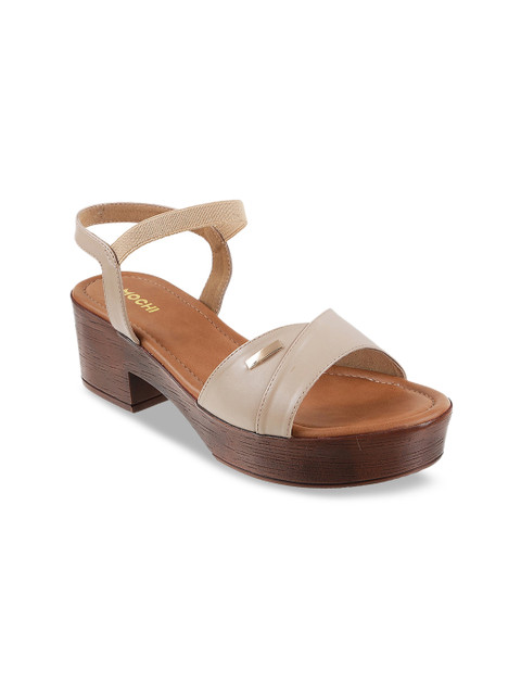 

Mochi Women Muted Gold-Toned Solid Heels