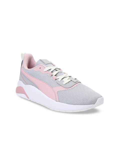 

Puma Unisex Grey Textile Training or Gym Shoes