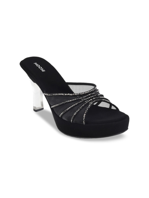

Mochi Women Black Embellished Heels