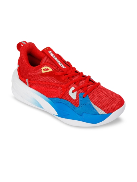 

PUMA Hoops Unisex Kids Red Mesh Dreamer Youth Super Mario 64 Basketball Shoes