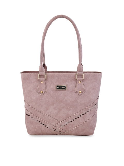 

Bellissa Mauve Solid Handheld Bag
