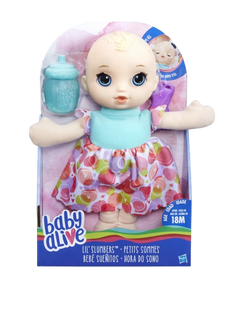 

BABY ALIVE By ToysRus Boys Beige & Red Lil Slumbers Blonde Doll