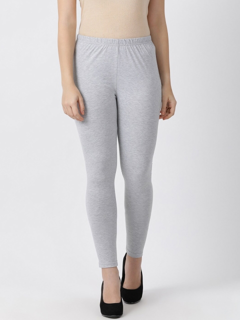 

Monte Carlo Women Grey Solid Ankle-Length Leggings