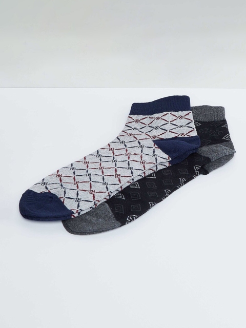 

max Men Pack of 3 Assorted Ankle-Length Socks