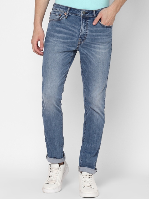 AMERICAN EAGLE OUTFITTERS Men Blue Slim Fit Mid-Rise Clean Look Jeans