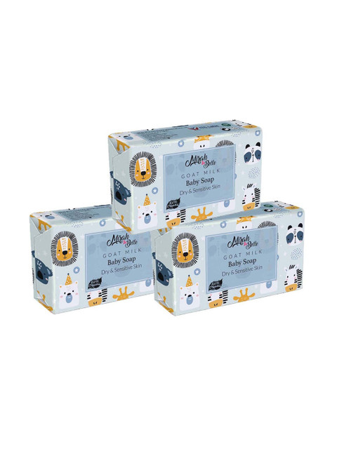 

Mirah Bellah Pack of 3 Goat Milk Baby Soaps, Blue