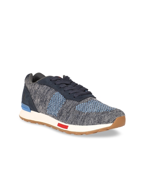 

Hush Puppies Women Blue Textured Sneakers
