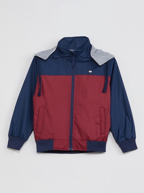 

max Boys Blue & Red Colourblocked Bomber