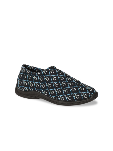 

Bata Women Black Printed Slip-On Sneakers
