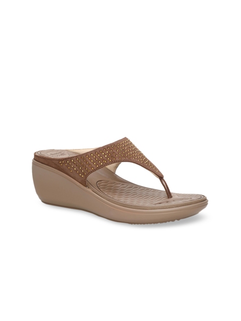 

Bata Women Brown Embellished Sandals