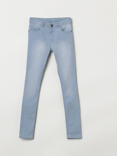 

max Girls Blue Slim Fit Mid-Rise Clean Look Stretchable Jeans