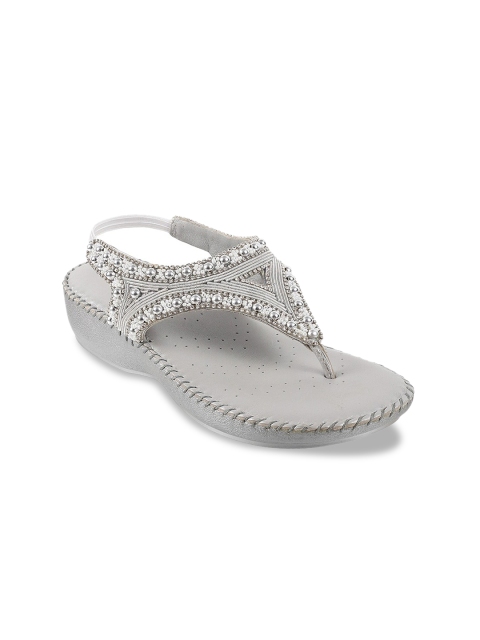 

Mochi Women Silver-Toned Embellished Heels