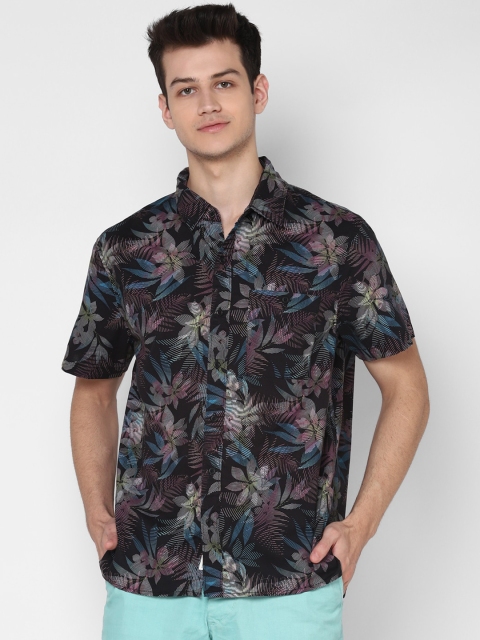 

AMERICAN EAGLE OUTFITTERS Men Black Classic Regular Fit Printed Casual Shirt