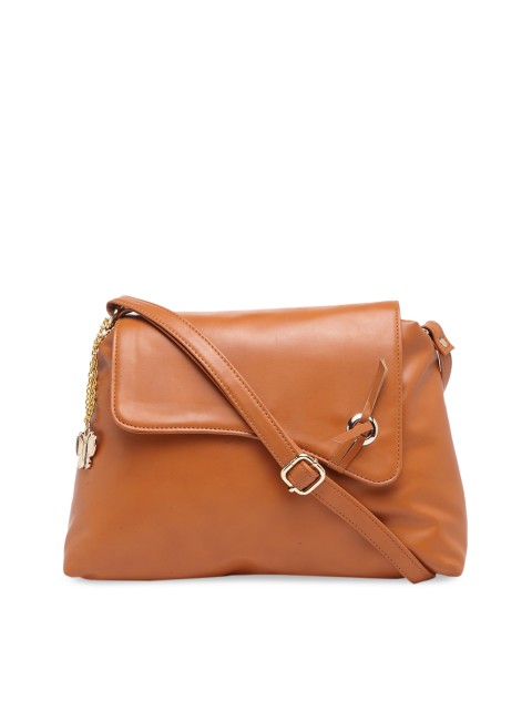 

Butterflies Tan Brown Solid Sling Bag