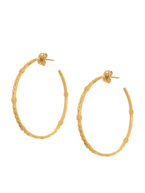 

INDYA Gold-Plated Circular Hoop Earrings