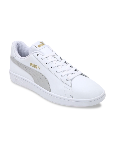 

Puma Unisex White Leather Training or Gym Shoes