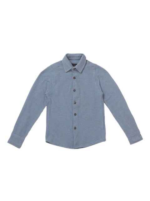 

Nick&Jess Boys Blue Slim Fit Printed Casual Shirt
