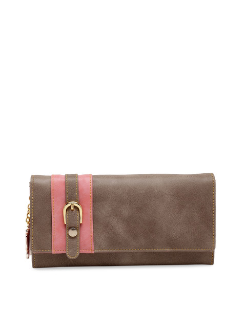 

Butterflies Women Brown & Beige Printed Two Fold Wallet