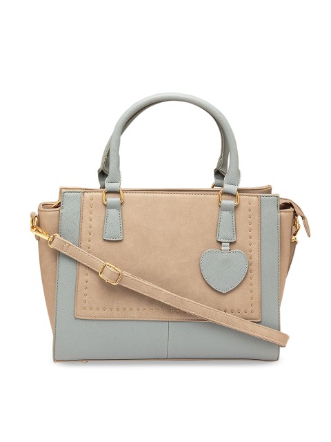 

Globus Blue & Beige Colourblocked Handbag