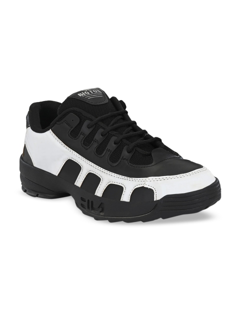 

Big Fox Men Black & White Canvas Running Shoes