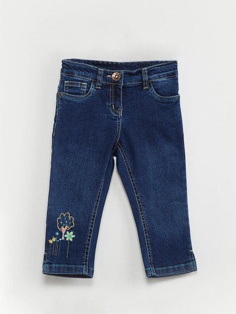 

max Girls Blue Regular Fit Mid-Rise Clean Look Jeans