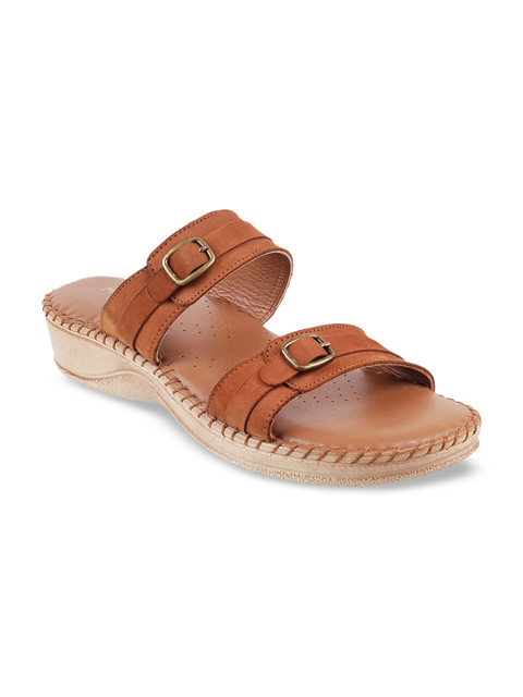 

Mochi Women Tan Solid Sandals