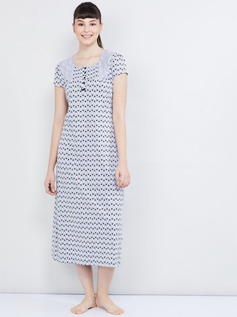 

max Grey Printed Nightdress