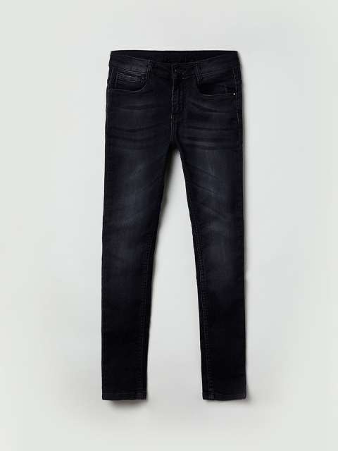 

max Girls Black Regular Fit Mid-Rise Clean Look Stretchable Jeans