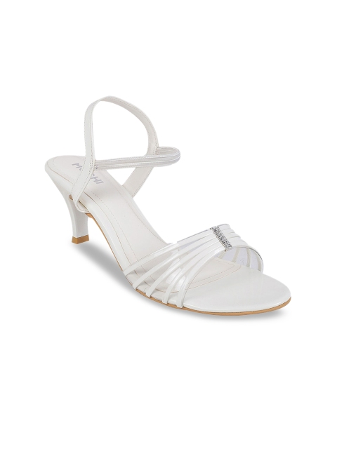 

Mochi Women White Solid Slim Heels