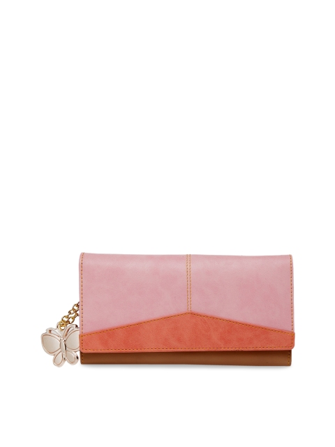 

Butterflies Women Pink Colourblocked Two Fold Wallet