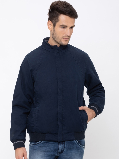 

Globus Men Navy Blue Solid Bomber