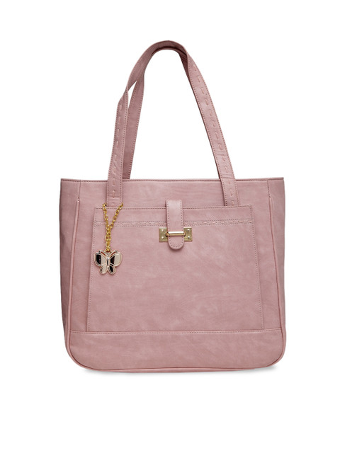 

Butterflies Pink Solid Handheld Bag