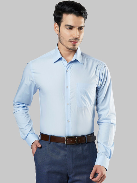 

Raymond Men Blue Slim Fit Solid Formal Shirt