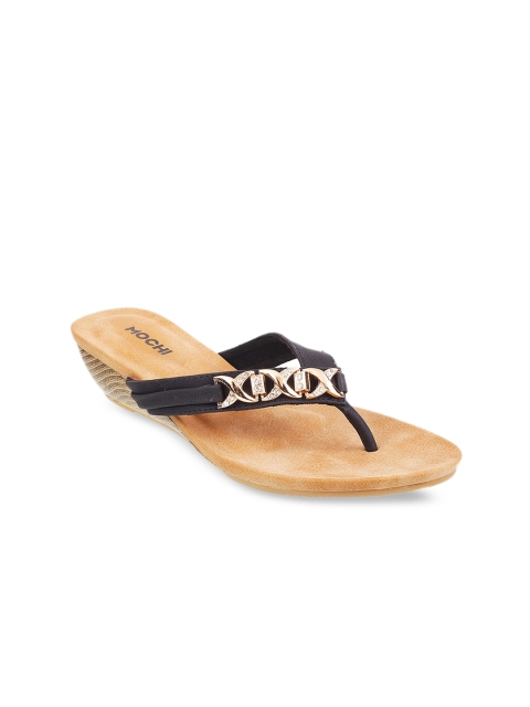 

Mochi Women Black Embellished Comfort Heels
