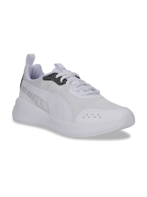 

Puma Women White Nuage Run Snake Training or Gym Shoes