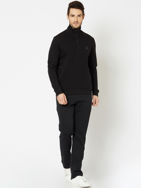 

Sweet Dreams Men Black Solid Tracksuit