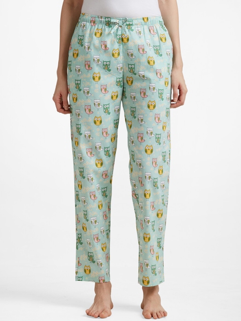

DRAPE IN VOGUE Women Green Printed Lounge Pants