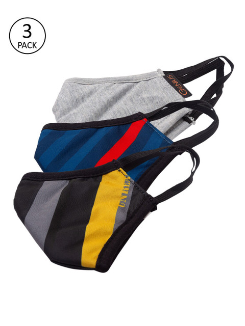 

Genius Unisex Pack of 3 Reusable Gsport 6-Ply Protective Outdoor Mask, Grey