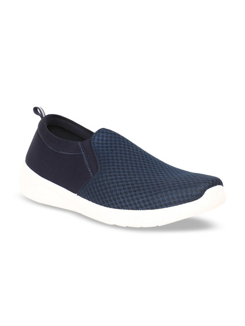 

Bata Men Blue Colourblocked Slip-On Sneakers