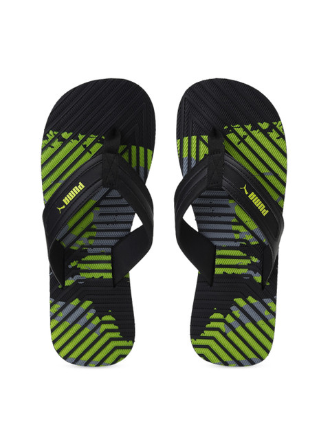 

Puma Unisex Black Printed Thong Flip-Flops
