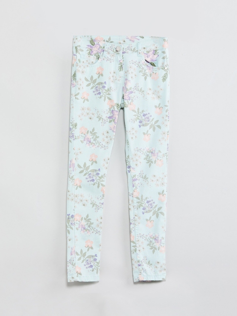 

max Girls Blue & Green Regular Fit Mid-Rise Clean Look Jeans