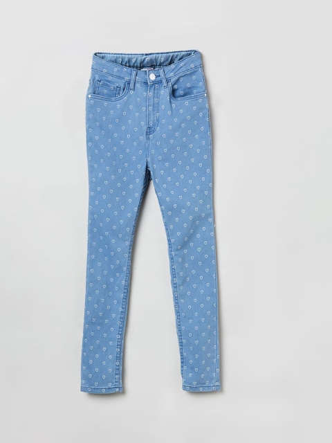 

max Girls Blue Slim Fit Mid-Rise Clean Look Jeans