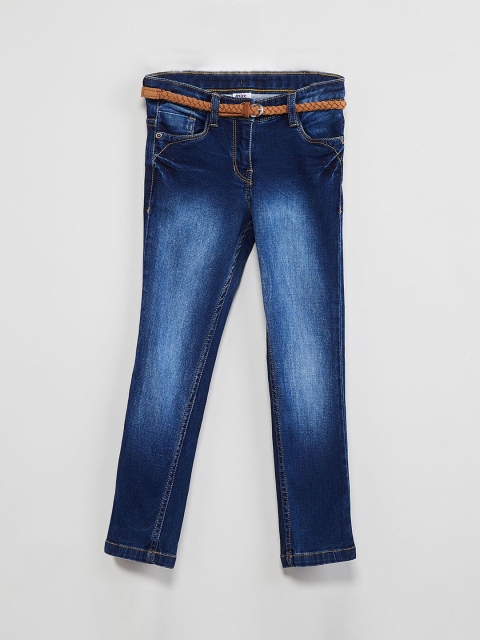 

max Girls Blue Regular Fit Mid-Rise Clean Look Stretchable Jeans