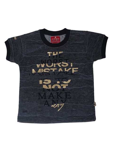 

Noddy Boys Black Printed Round Neck T-shirt